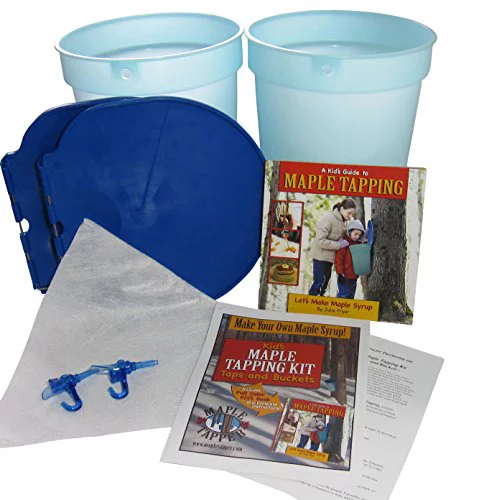 Kids - Maple Tree Tapping Kit - Bucket & Spiles Kit - Fun and Educational Maple Sugaring Kit