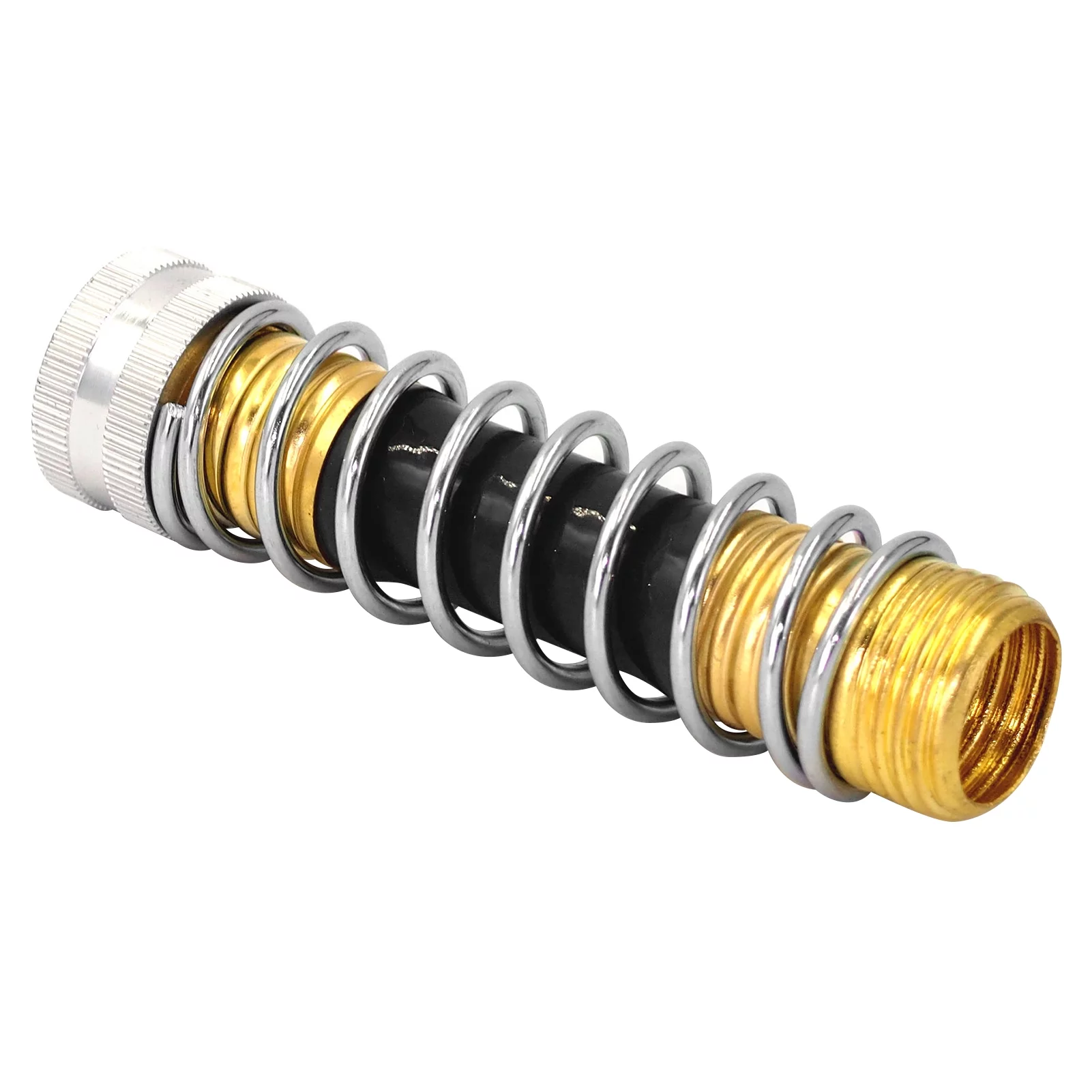 Arealer Garden Hose Adapter with Coil Spring 34in Hose Kink Protector for Yard Lawn Agriculture Irrigation Car Washing