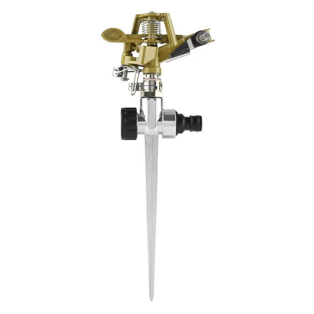 4 Point Garden Sprinkler Automatic Irrigation Grass Lawn 360 Degree Circle Rotating Watering Sprinkler Garden Pipe Hose Zinc Alloy