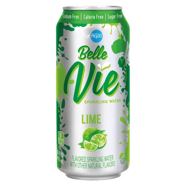 PurAqua Lime Belle Vie Sparkling Flavored Water, 16 fl oz