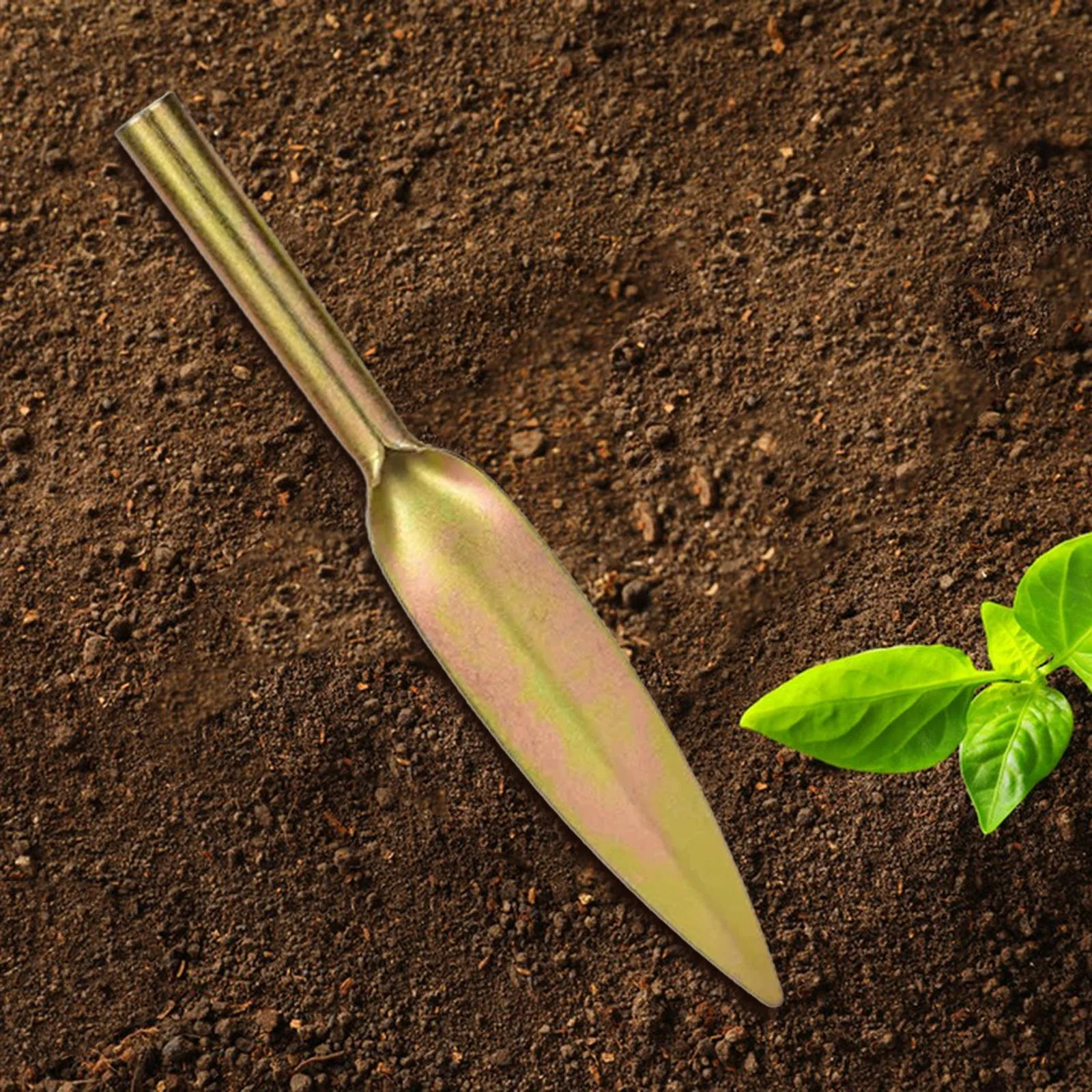 kesoto Hand Shovels Garden Tools Small Folding Ribs Enhanced Thickness Hand Trowel Spade Trowel for Planting Control L