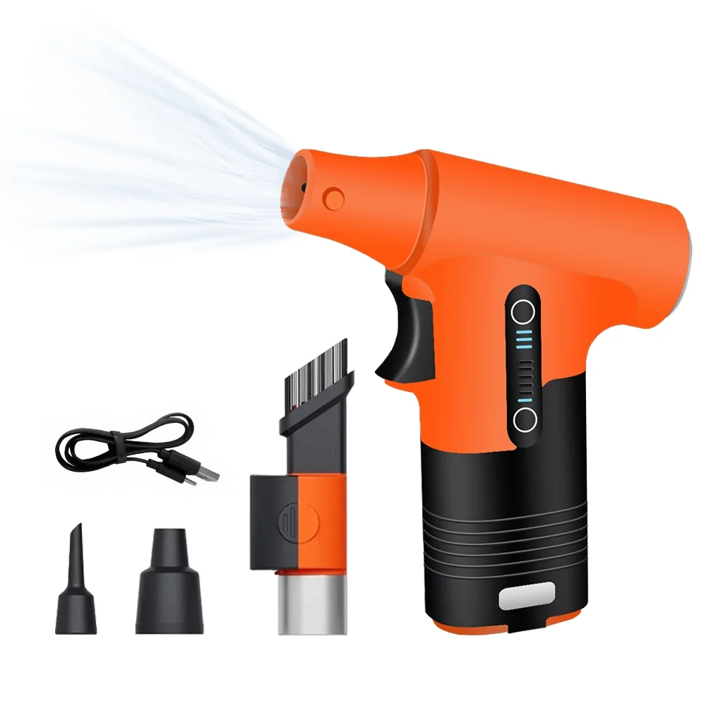 Electric Air Duster,And Suction Dual-purpose Suction Dual-purpose Removal Dual-purpose Removal Cars Computers Built-in Fan And Suction 130000rpm Turbo Fan Turbo Fan And Compressed Air Cars