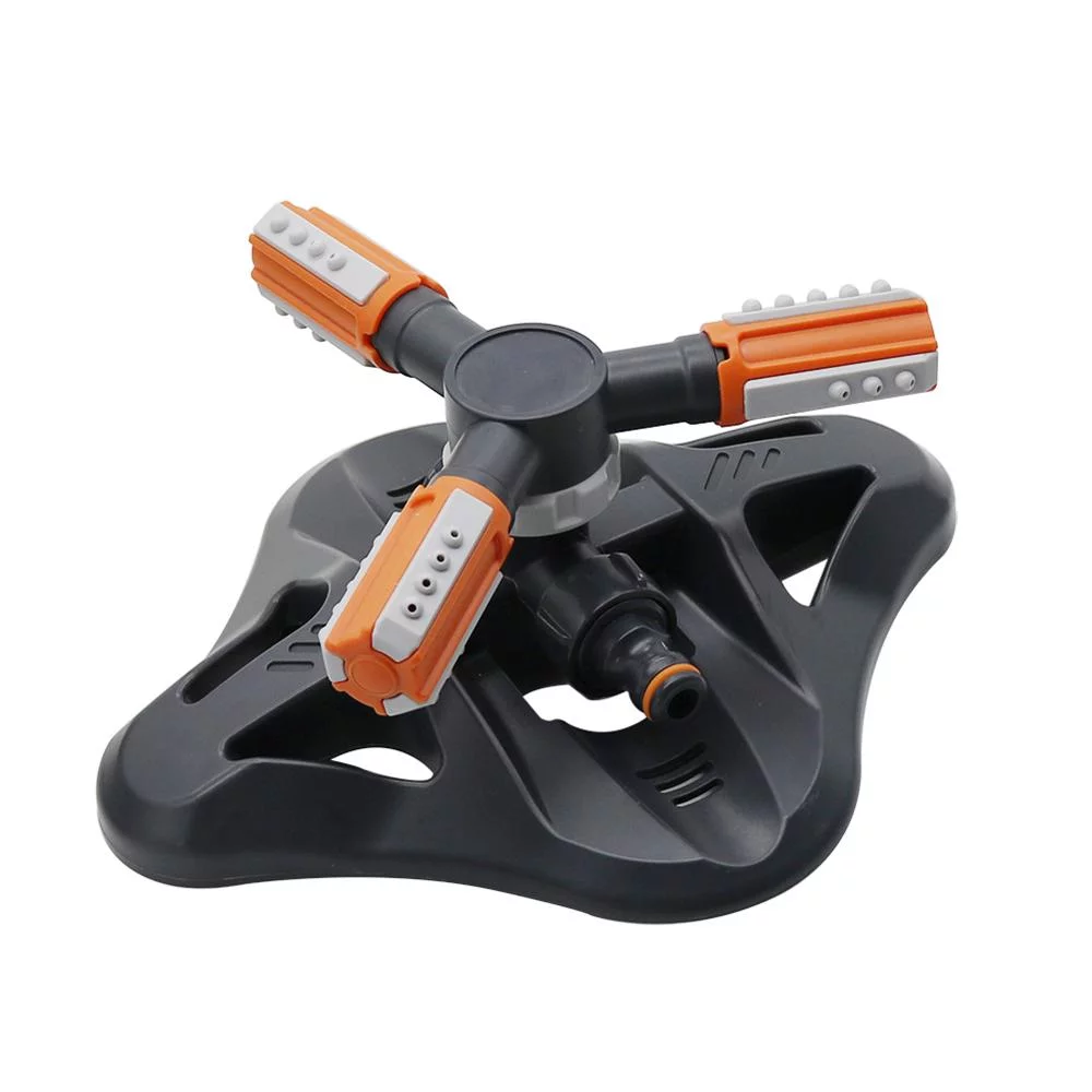 Adjustable  Degree 3-arm Rotating Sprinklers Grass Lawn Automatic Watering Nozzles Garden Agriculture Irrigation Device