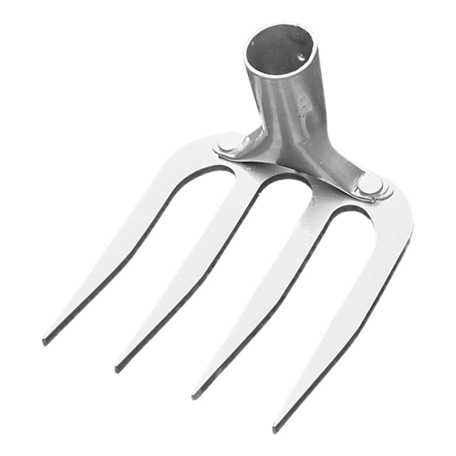 jicheng Garden Rake Head Agricultural Rake Head for Cultivating Landscaping Planting 4 Tines Small