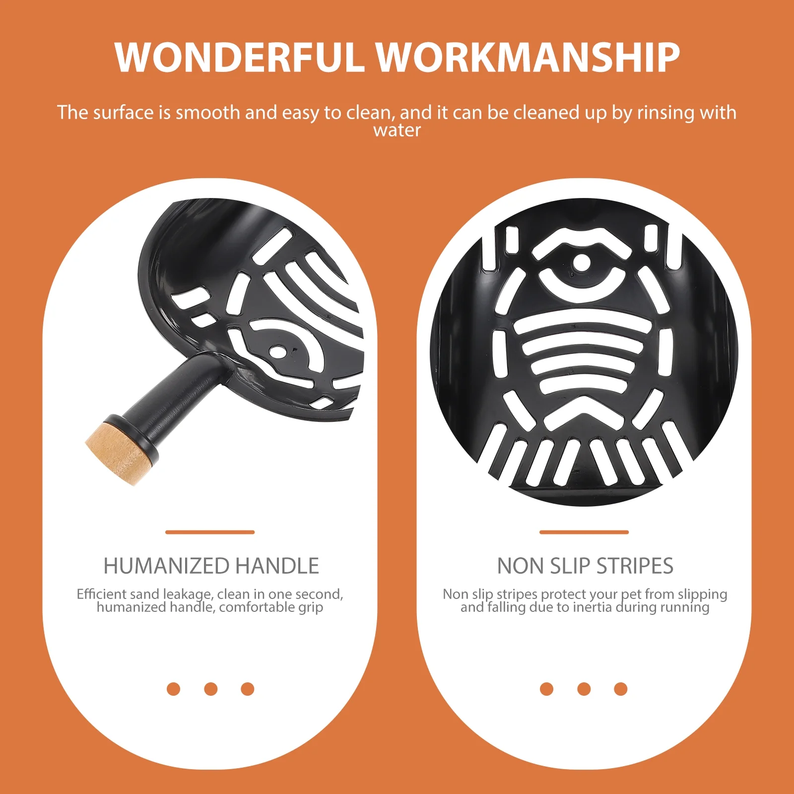 Cat Litter Shovel Sand Supplies Pet Poop Scoop Big Hole Detergent Tool Cleaner Pets