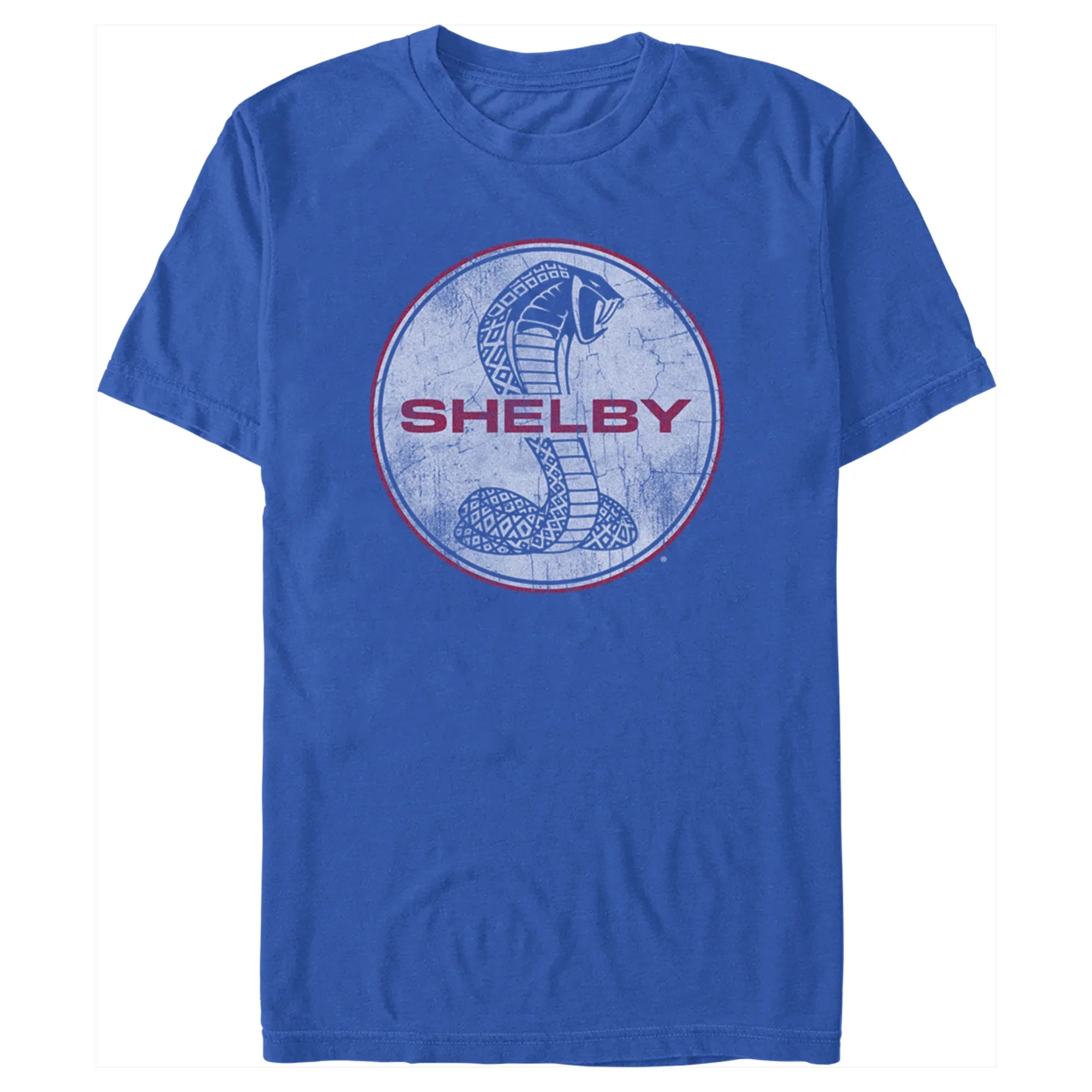 Men's Shelby Cobra Cobra Logo  Graphic Tee Royal Blue 2X Large