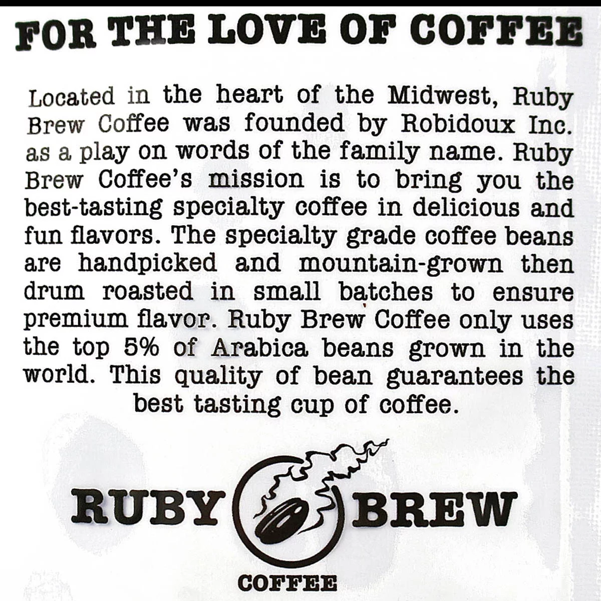 Ruby Brew Jingle Bell Java Coffee Blend Ground Medium Roast Caramel Rum Pecan Cinnamon and Vanilla 8 oz