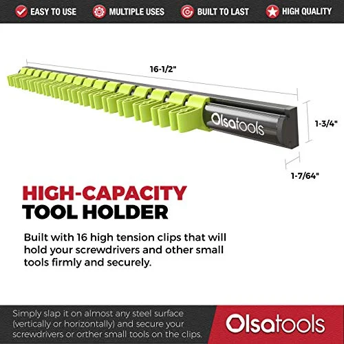 Olsa Tools Magnetic Screwdriver Organizer