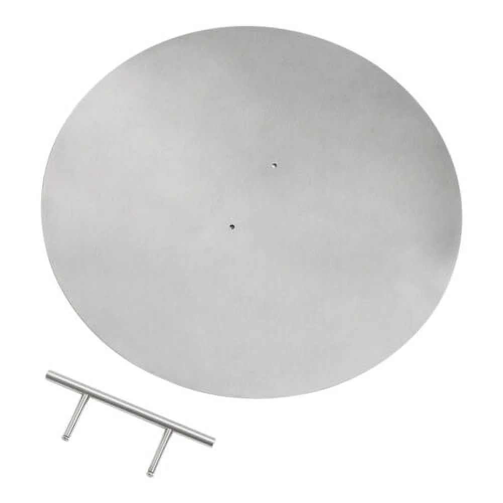Fire Pit Lid Foldable Cover 304 Stainless Steel Burner Pan Lid Round