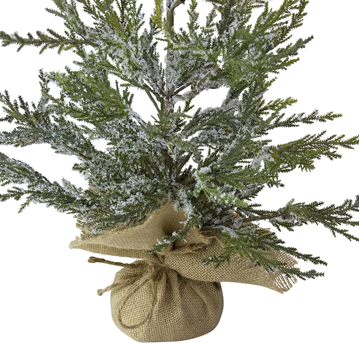 Real Touch™ Potted Medium Iced Cedar Artificial Christmas Tree - 24
