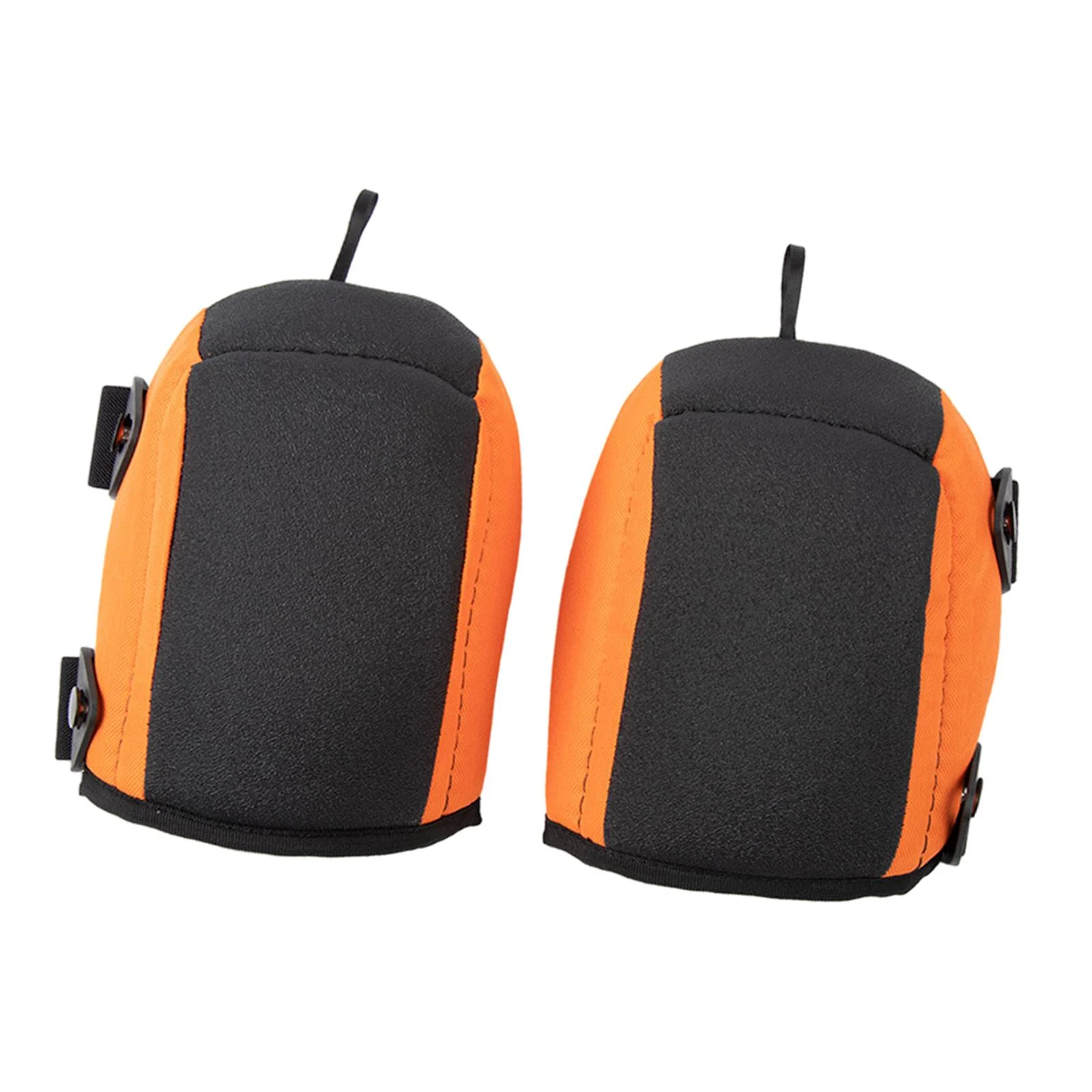 figatia Roofing Flooring Knee Pads Thick Soft Padding Adjustable Straps Kneeling Pads Foam Cushion for Homeowners Durable Accessories Orange