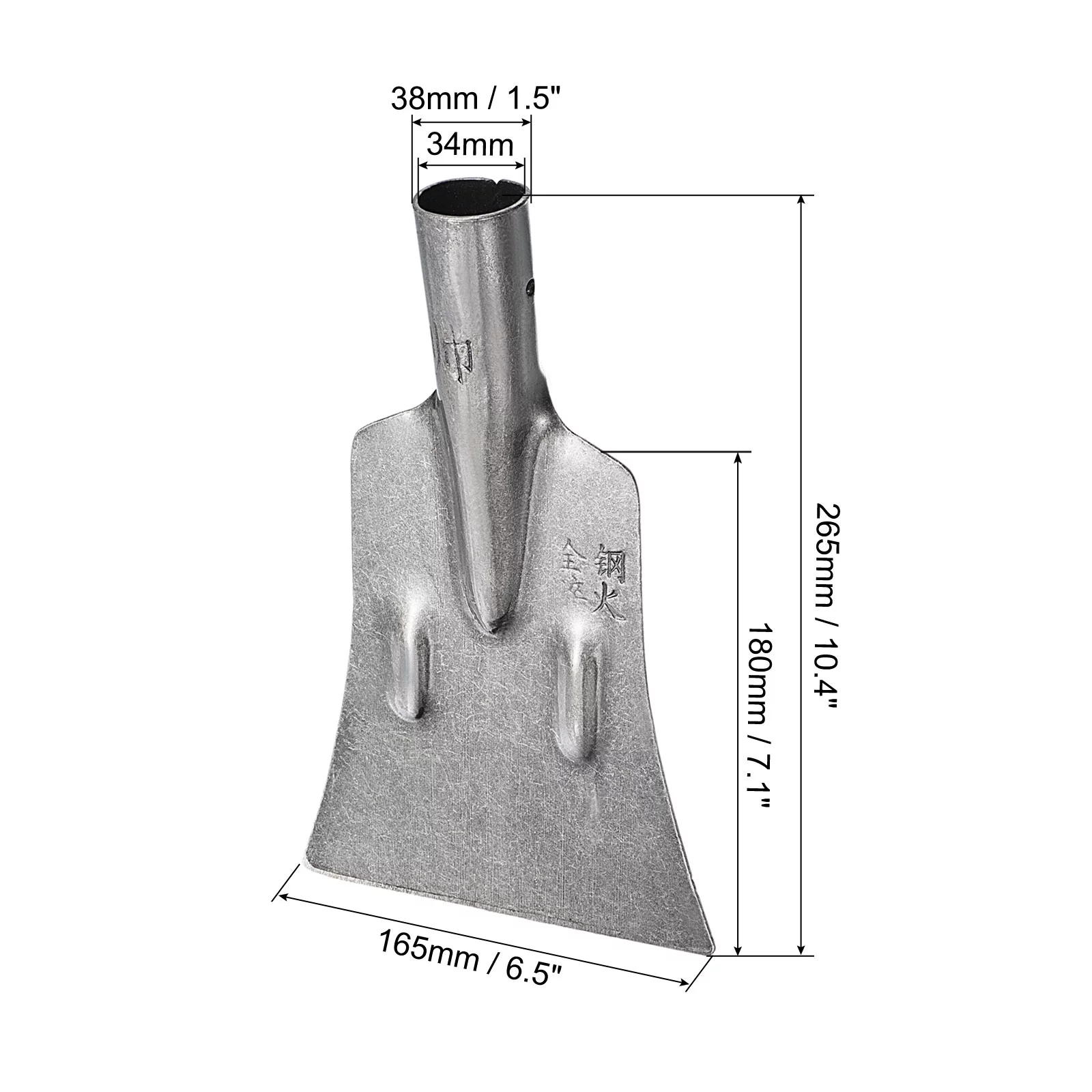 Uxcell 10 Inch Garden Shovel Outdoor Cleaning Spade Weeding Shovel Steel Flat Ice Shovel Lawn Trowel