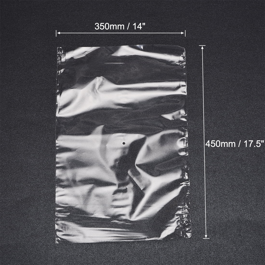 Shrink Wrap Bags, 17.5x14inch 100pcs Shrinkable Wrapping Packaging Bags Transparent Industrial Packaging Sealer