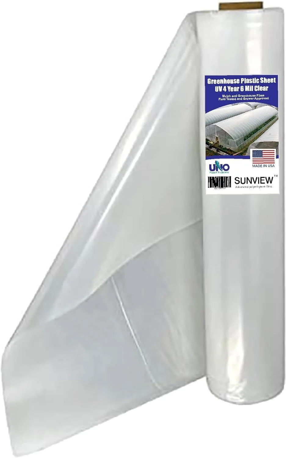 Greenhouse Clear Plastic Film Polyethylene Covering Gt4 Year 6 Mil 16ft. X 25ft. By Grower’s Solution