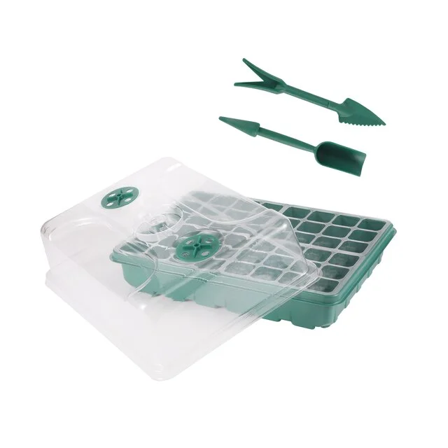 48 Cells Seedling Starter Germination Nursery Pot Breathable Plants Propagation Growing Box Vegetable Succulent Planting Plate