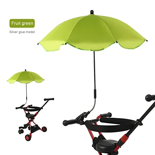 Chair Umbrella with Clamp, Universal Adjustable Beach Chair Umbrella UV Protection Sunshade Umbrella for Patio Chair, Beach Chair, Stroller, Sport Chair, Wheelchair and Wagon