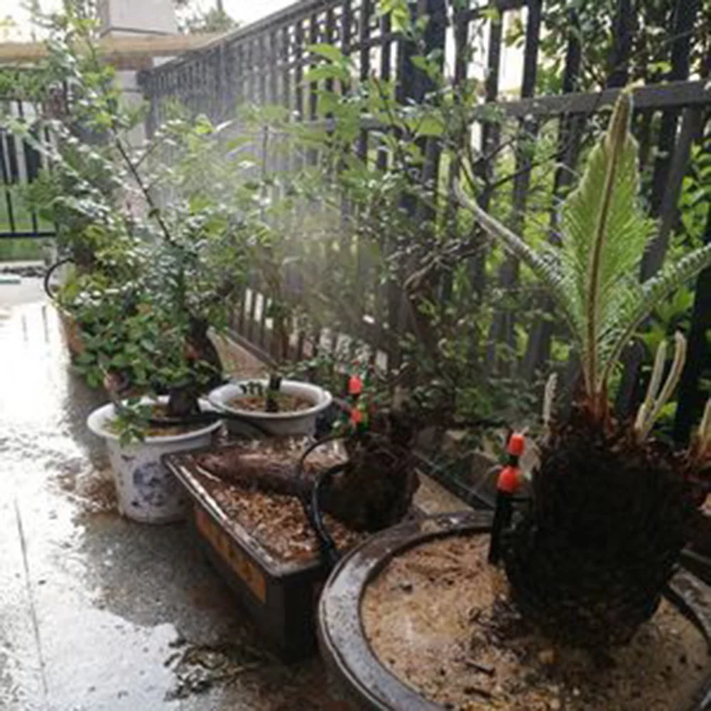 10X Auto Lawn Garden Watering Spray Misting Nozzle Sprinkler Irrigation System