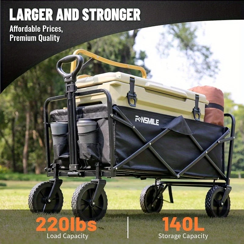 Zateety Multi Functional Trolley, Camping Folding Cart for Easy Carrying