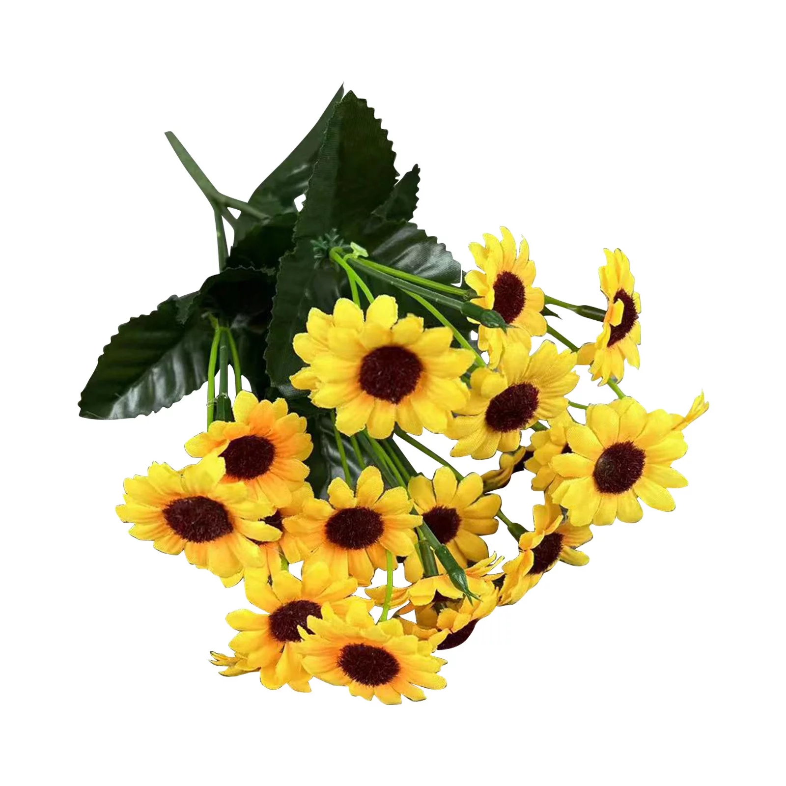 Bnnlsa Faux Plants Indoor Coffee Table Decor Heads Artificial Sunflower Bouquet, Silk Sunflower Wedding Flower, Home Decoration Wedding Decor Clearance