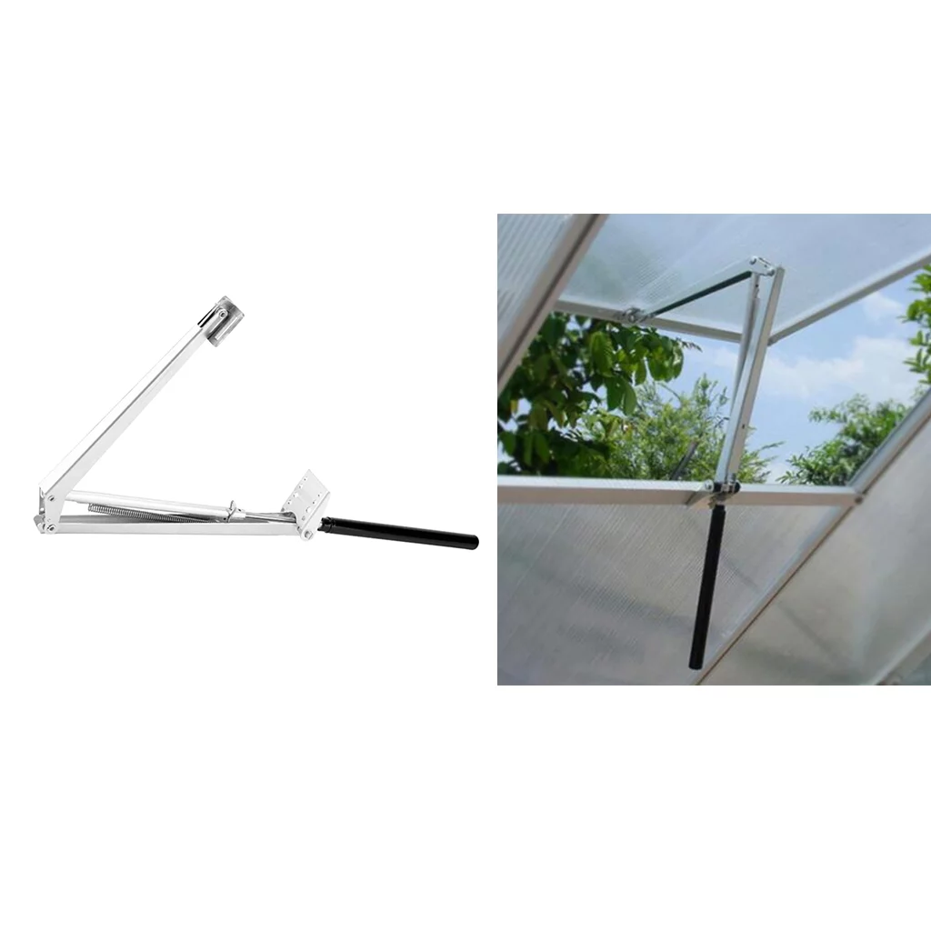 Stainless Steel Greenhouse Window Opener Set Solar Heat Sensitive Window Vent Autovent Single Sp load 7kg