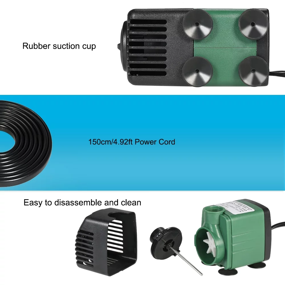 Water Strider Fountain,Submersible Water Pump 1500L/H 25W Submersible Pump Pond Water Pond Water 2 Water Pump Pond Submersible Pump 1500L/H IUPPA Yorten