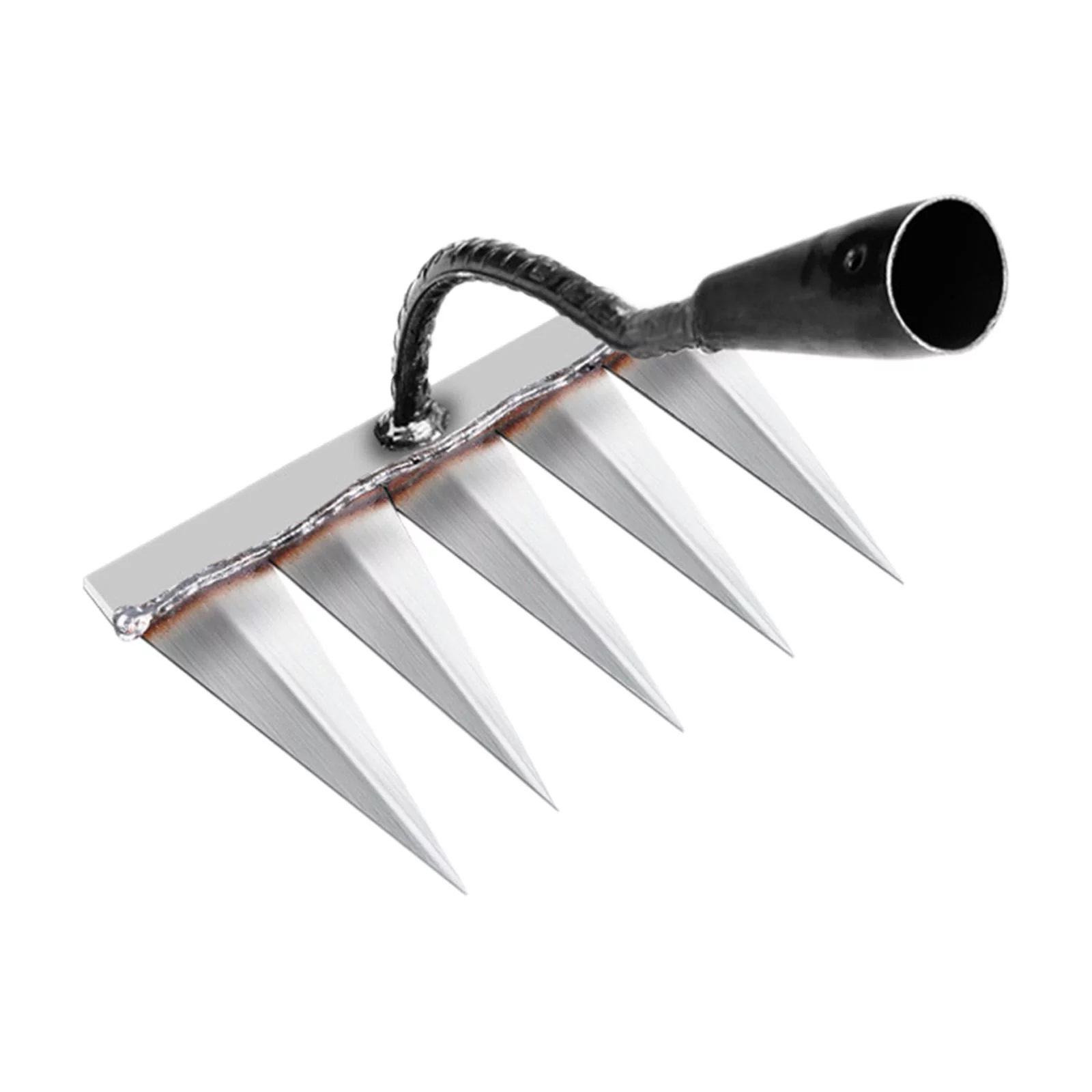 Garden Weeding Rake Garden Hand Rake Agricultural Cultivator Rake Grasping Raking Weeding Removal Rake Gardening Hoe for Gardening Tines