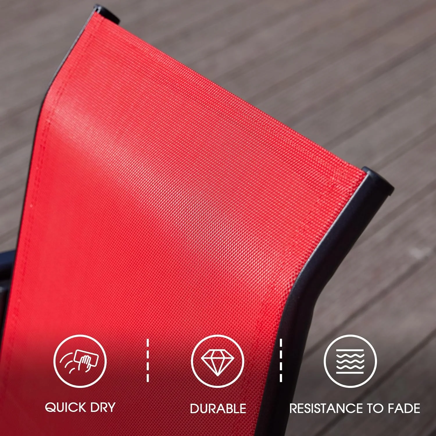 VICLLAX Folding Patio Chairs with Arms, Foldable Patio Dining Chairs,Lawn/Camping Chair, Set of 6, Blue