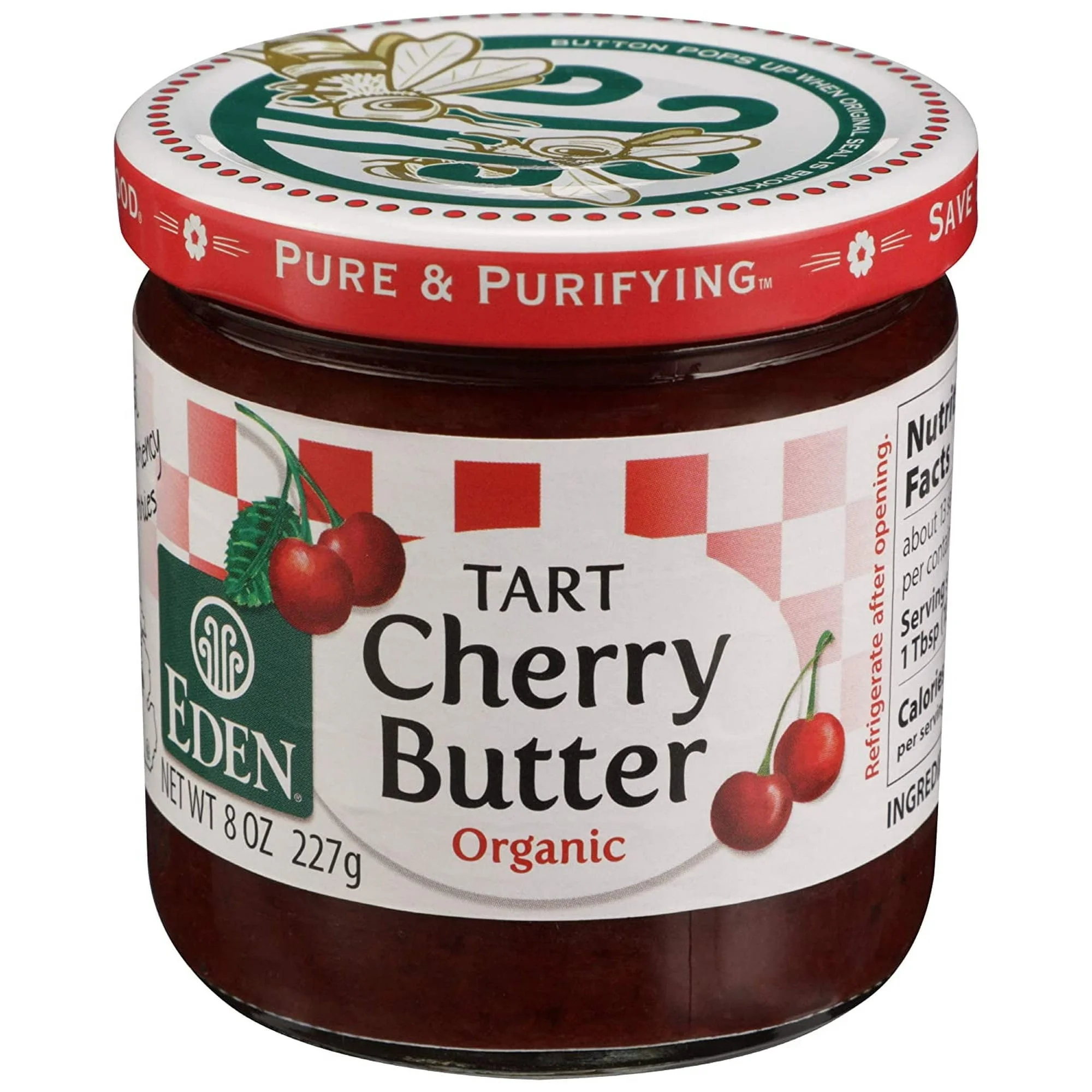 Eden Foods Organic Tart Cherry Butter -- 8 oz Pack of 2