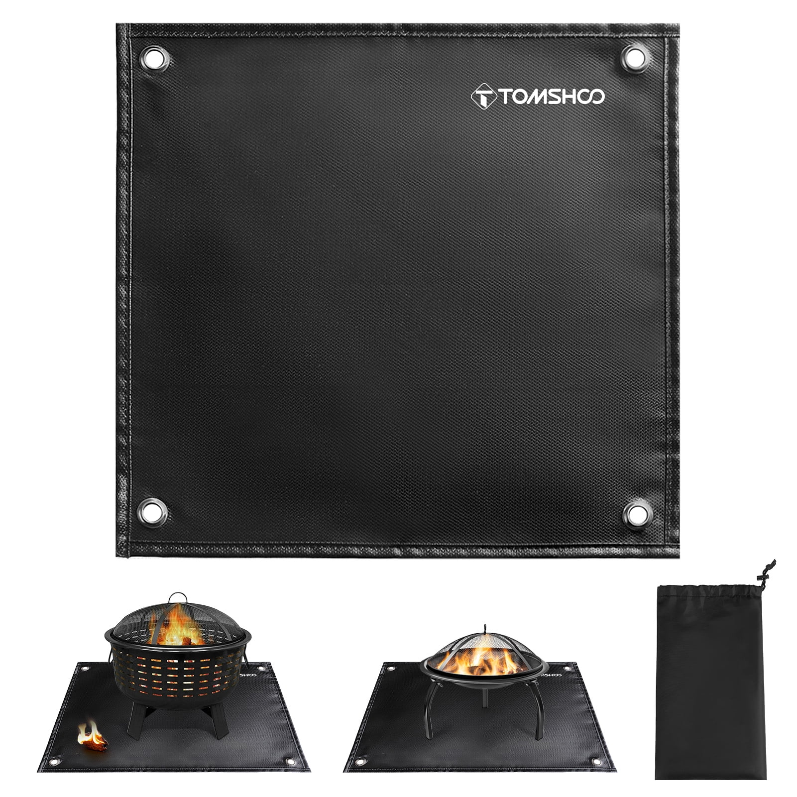 Keep Your Patio Safe with TOMSHOO Fireproof Mat for Fire Pit and BBQ Grills