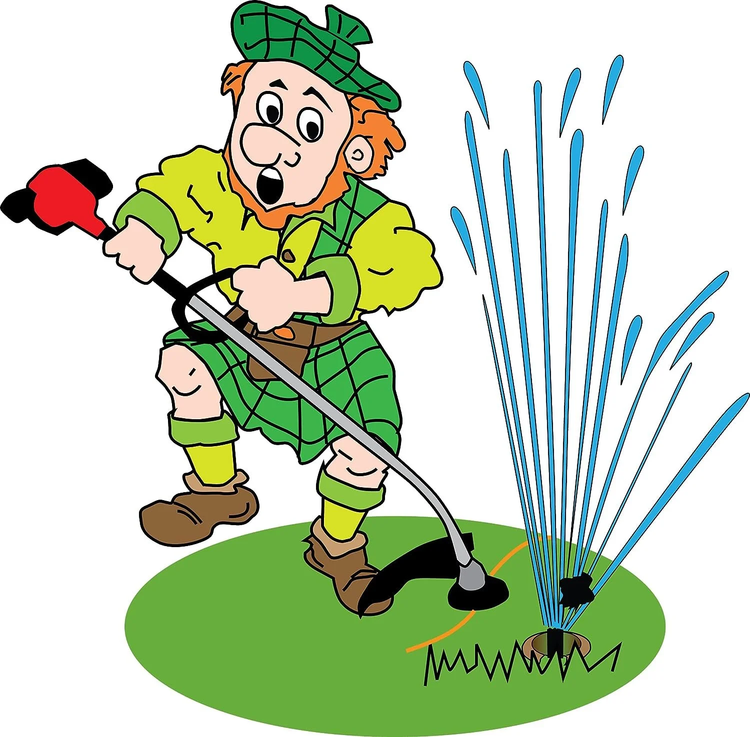 GRASSHOLE - Sprinkler Head Protection Sprinkler Donut, Lawn Sprinkler Guard, Plastic Donuts for Sprinkler Heads 1 Pack