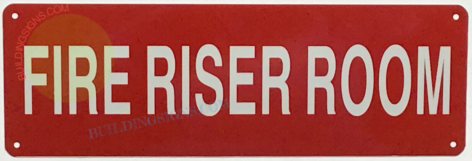 FIRE PUMP ROOM SIGN(4x12,RED,ALUMINUM) -ref19722