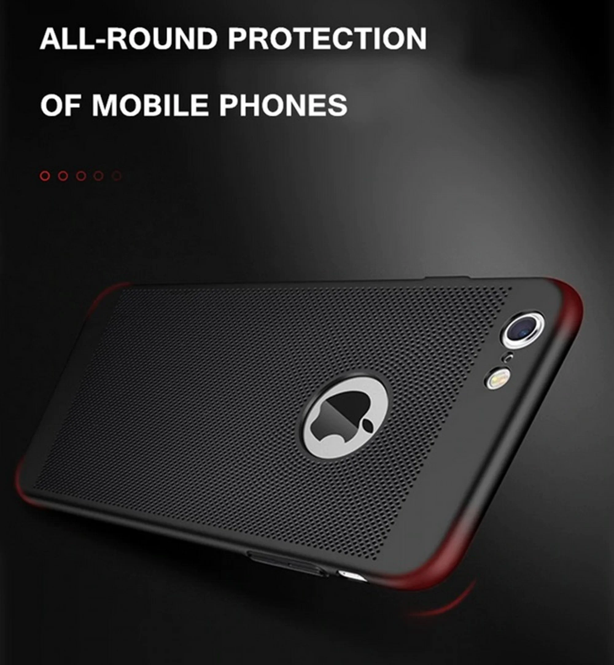 Heat Dissipation iPhone X Case (Gold) Breathable Cooling Hollow Cellular Hole Full Camera Lens Protection Ultra Slim Cover