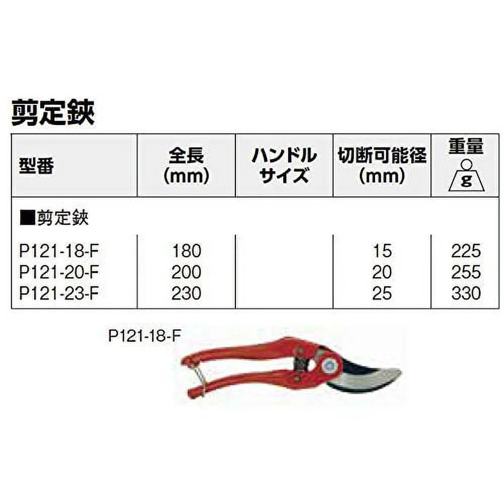 Bahco P121-20-F Hand Pruner, 8-Inch