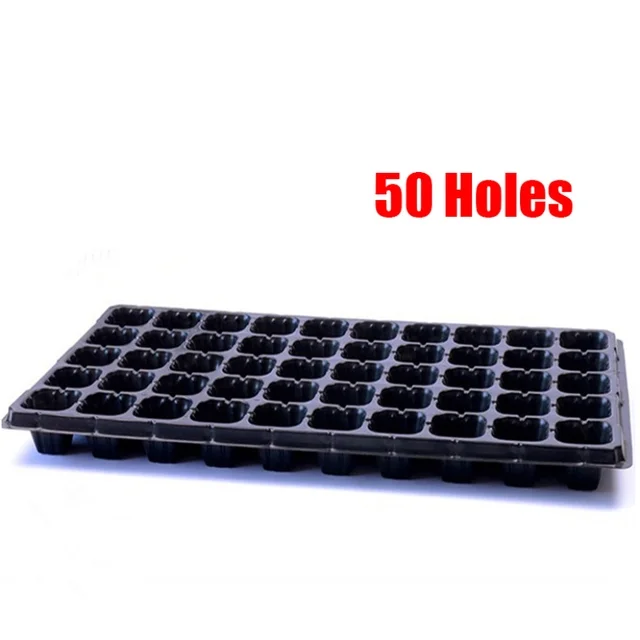 1  Seedling Tray Starter Plug Planting Planter Container Plastic Seedling Starter Trays Nursery Grow Box Tray Plant Flower Pot
