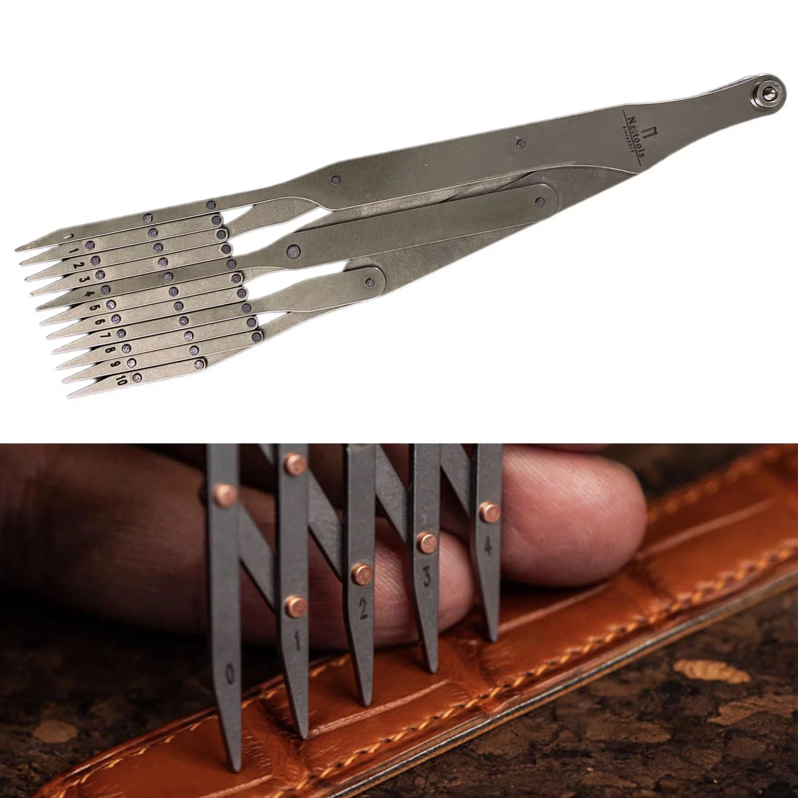 Expanding Sewing Gauge Buttonhole Spacing Marking Measuring Equidistant Tool 11 Point