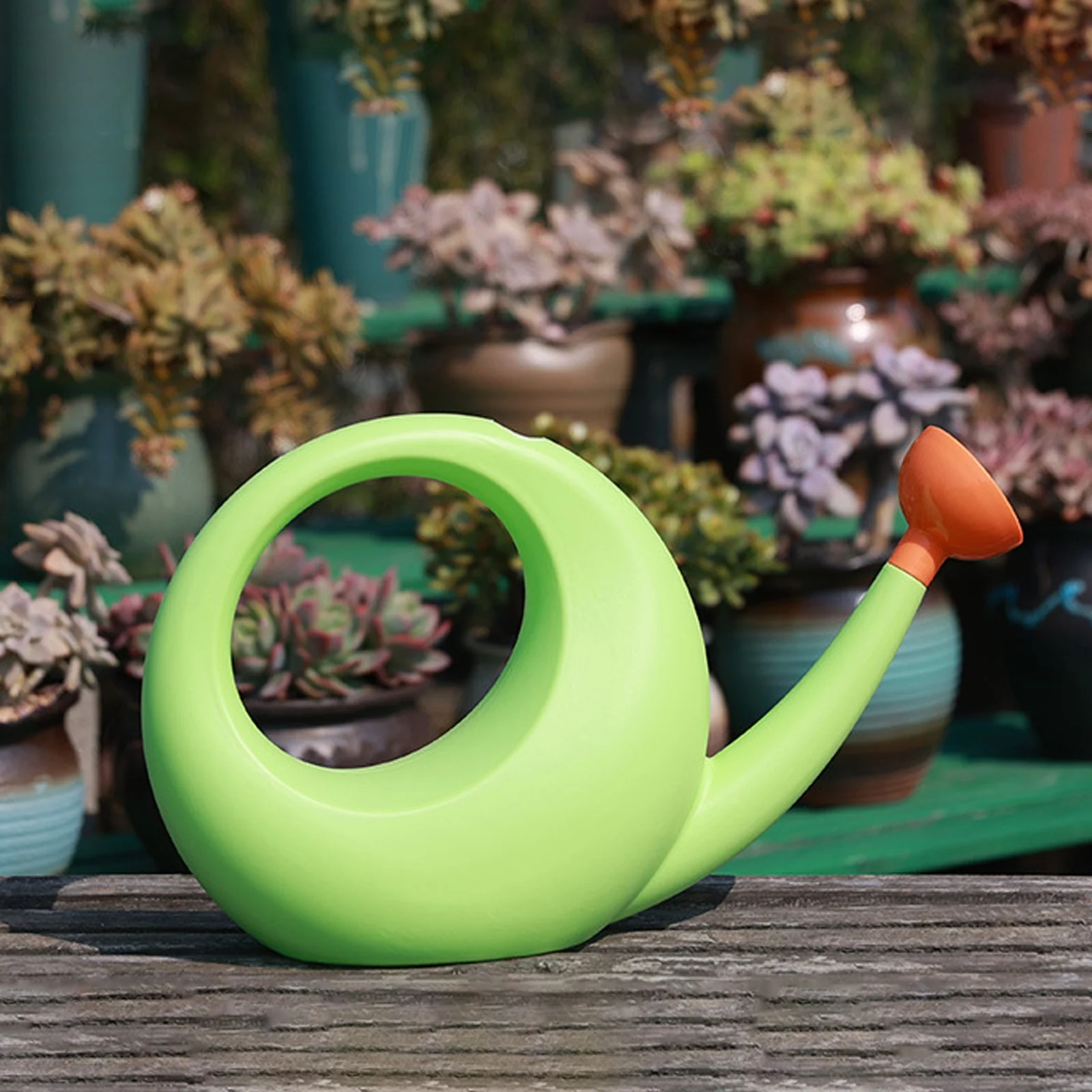 Cartoon Watering Pot For Watering Flowers And Vegetables Large Capacity Long Mouth Watering Pot Garden Thickened Plastic Watering Pot