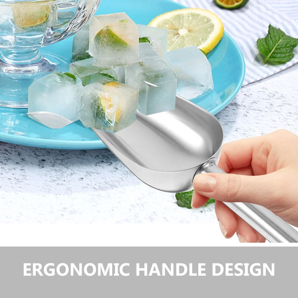 Yueyihe Metal Scoop Stainless Steel Scoop Food Candies Scoop Kitchen Ice Shovel Grain Shovel