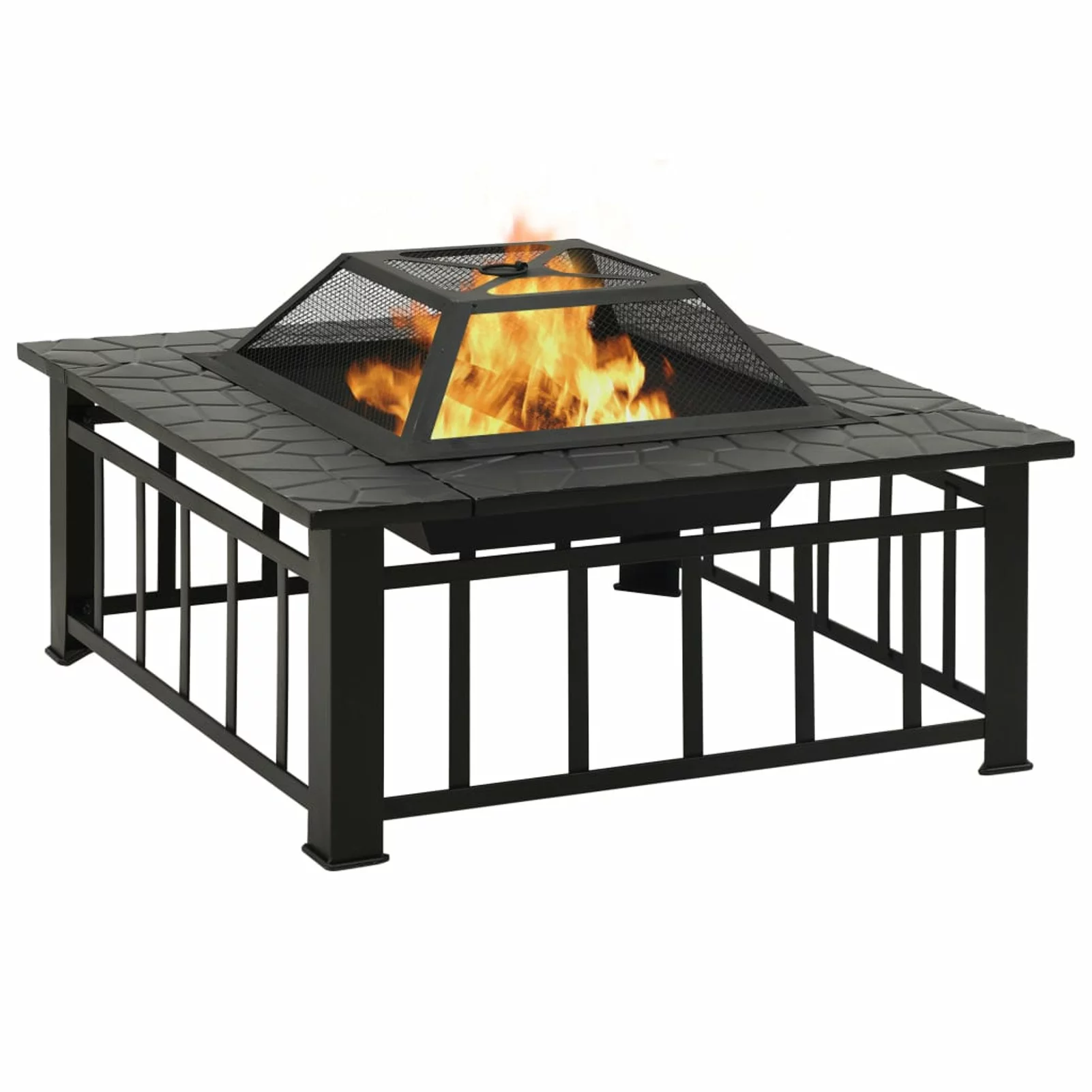 Tomshoo Garden Fire Pit with Poker 31.9