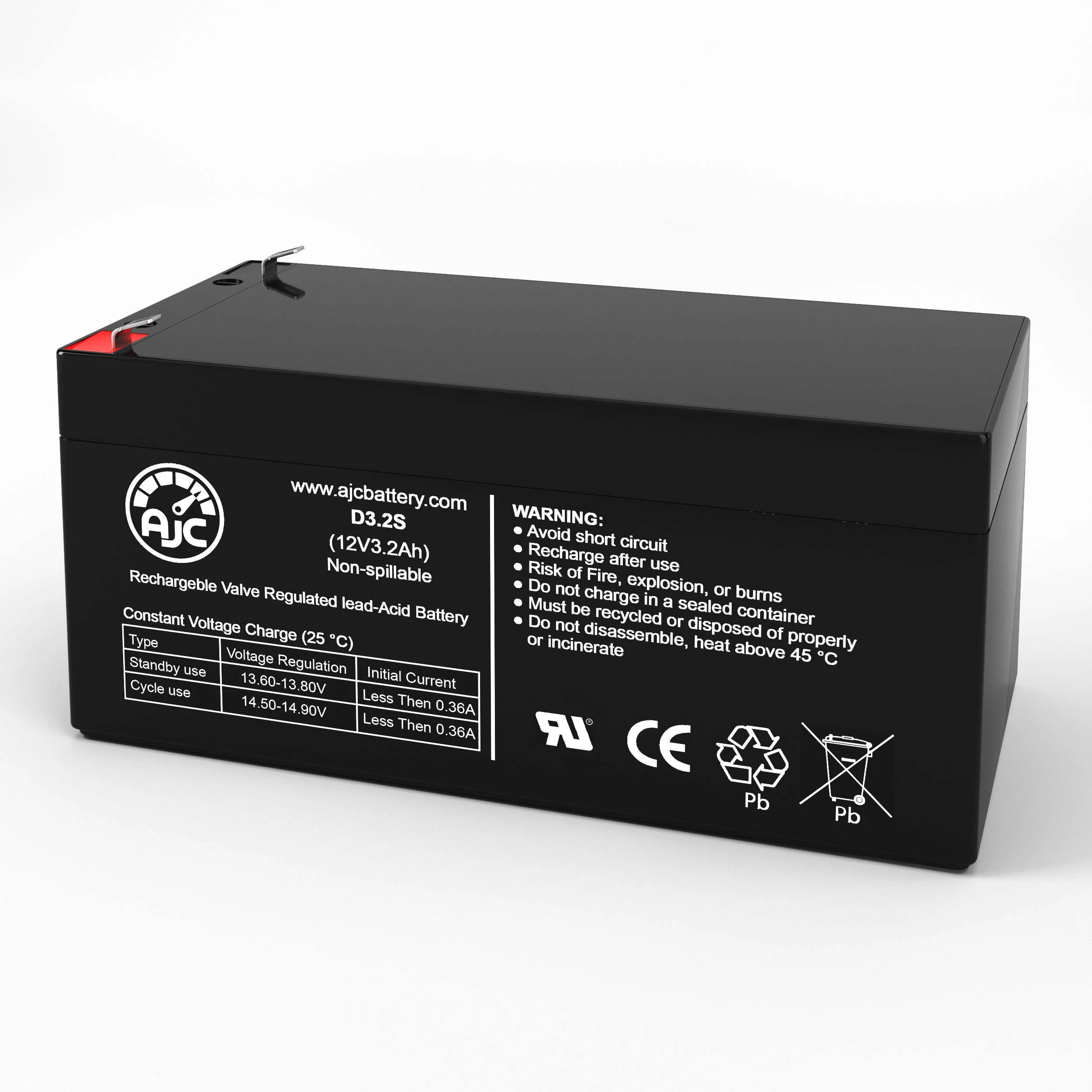 Murray 50563X8 12V 3.2Ah Lawn and Garden Battery - This Is an AJC Brand Replacement