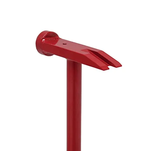 CH9 19-Inch Multi-Faceted, Dual-Action Chipper Head Design Hammer-Style Ice Chisel Red