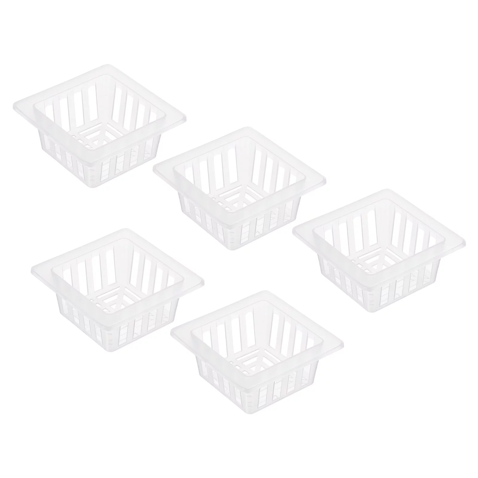 Uxcell 3.22 Inch Transparent Garden Mesh Cup Pot Plastic, Suitable for Home Vegetable Flower Planting 10pcs