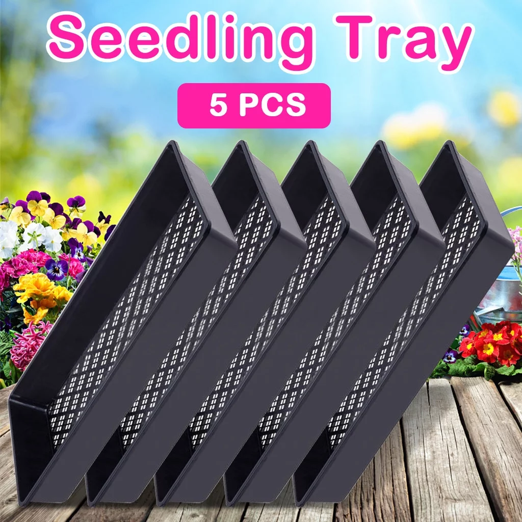 Strong And Durable Seedling Plate Flat Sprout Vegetable Plate Plug Seedling Packets Bulk Botanical Interests Garden Set No Grass Garden Organizer Starting Trays Self Watering Grass 25 Lb Bag for Grass