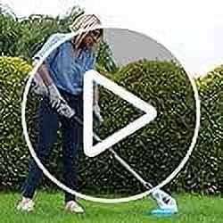 40V Cordless Grass Trimmer Kit Lightweight String Trimmer & Edger Weed Trimmer Alu Foldable Shaft for Garden Including 6 Spare Blades Battery & Charger