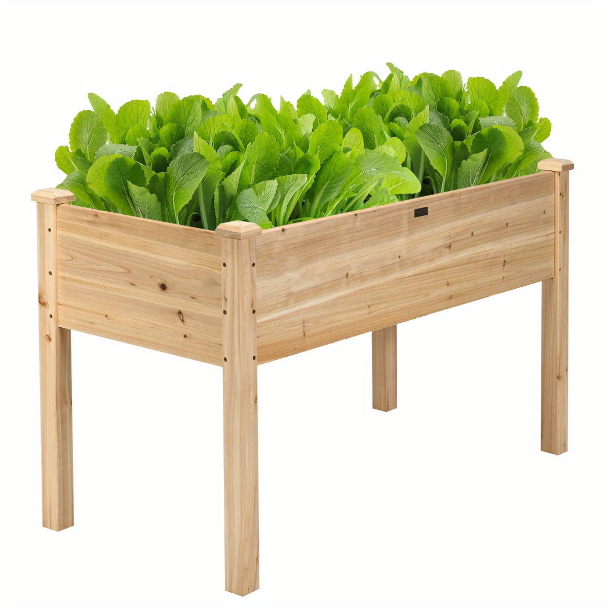 Wooden Raised Vegetable Garden Bed Elevated Grow Vegetable Planter, Flower Pot Stack