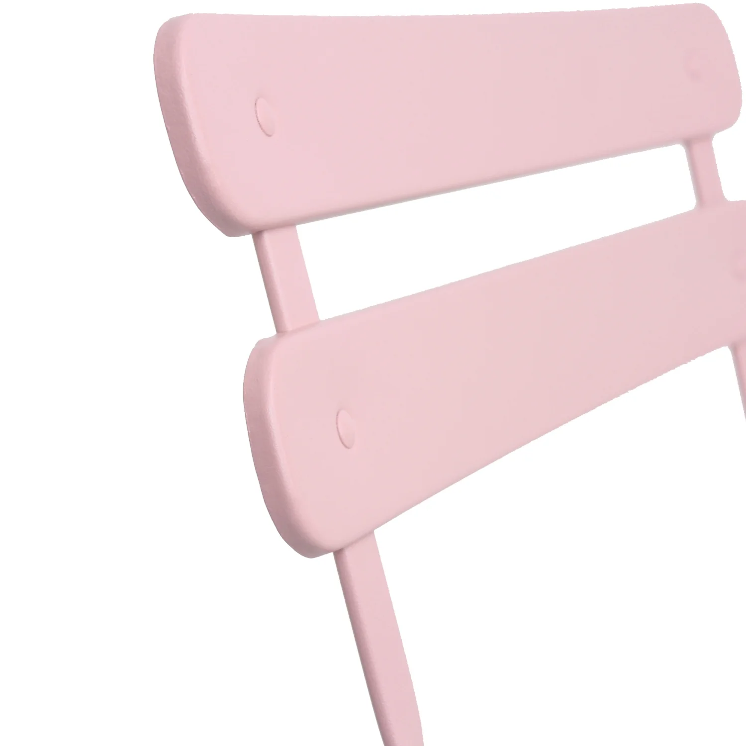 ZWNLKQG 3 Pieces Patio Bistro Balcony Metail Chair  Set-Pink