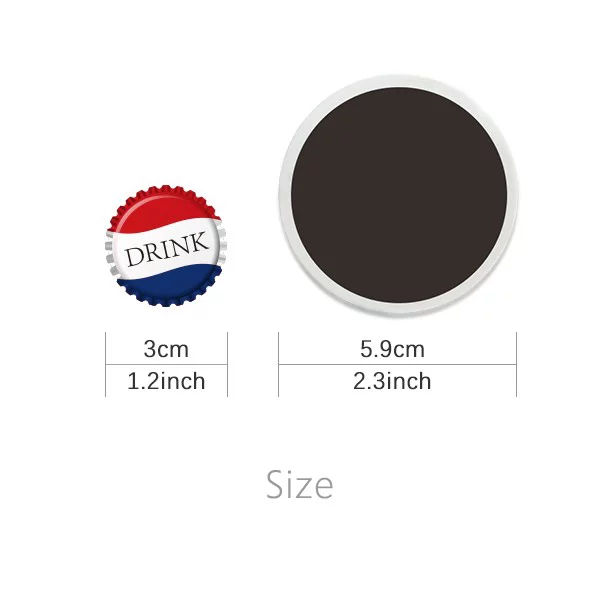 Green Mung Bean Popsicle Sweet Ice Round Ceracs Fridge Magnet Keepsake Decoration