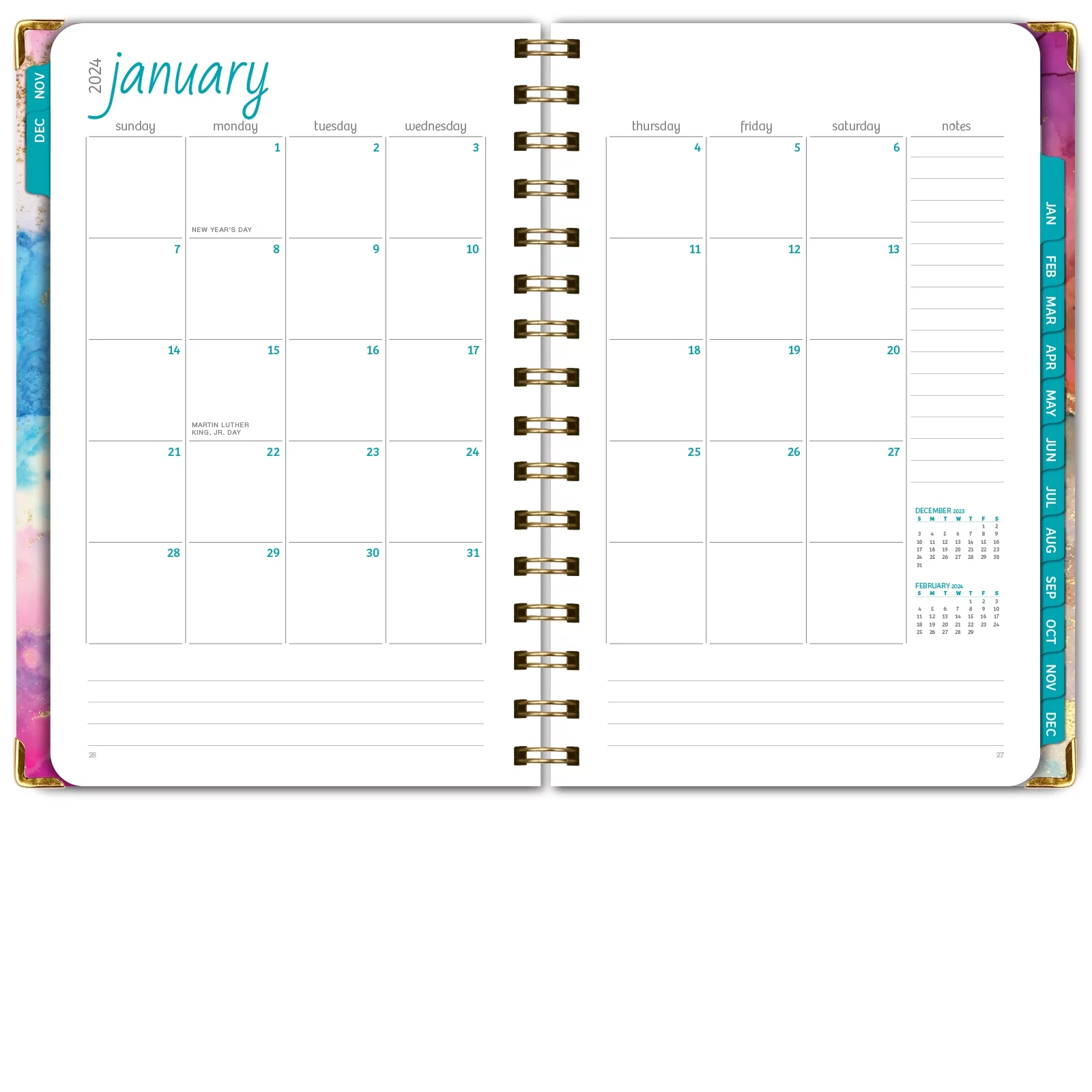 Hardcover CY 2024 Fashion Planner - 5.5