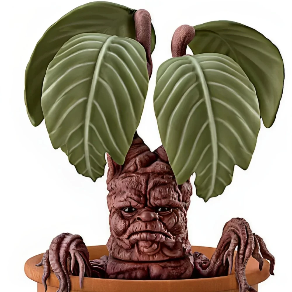 The Ashton-Drake Galleries Mandrake Portrait Figure Collector's Edition from Harry Potter™ Handcrafted in Hand-painted Vinyl Poseable Root Arms and Legs Includes Planting Pot 16-inches