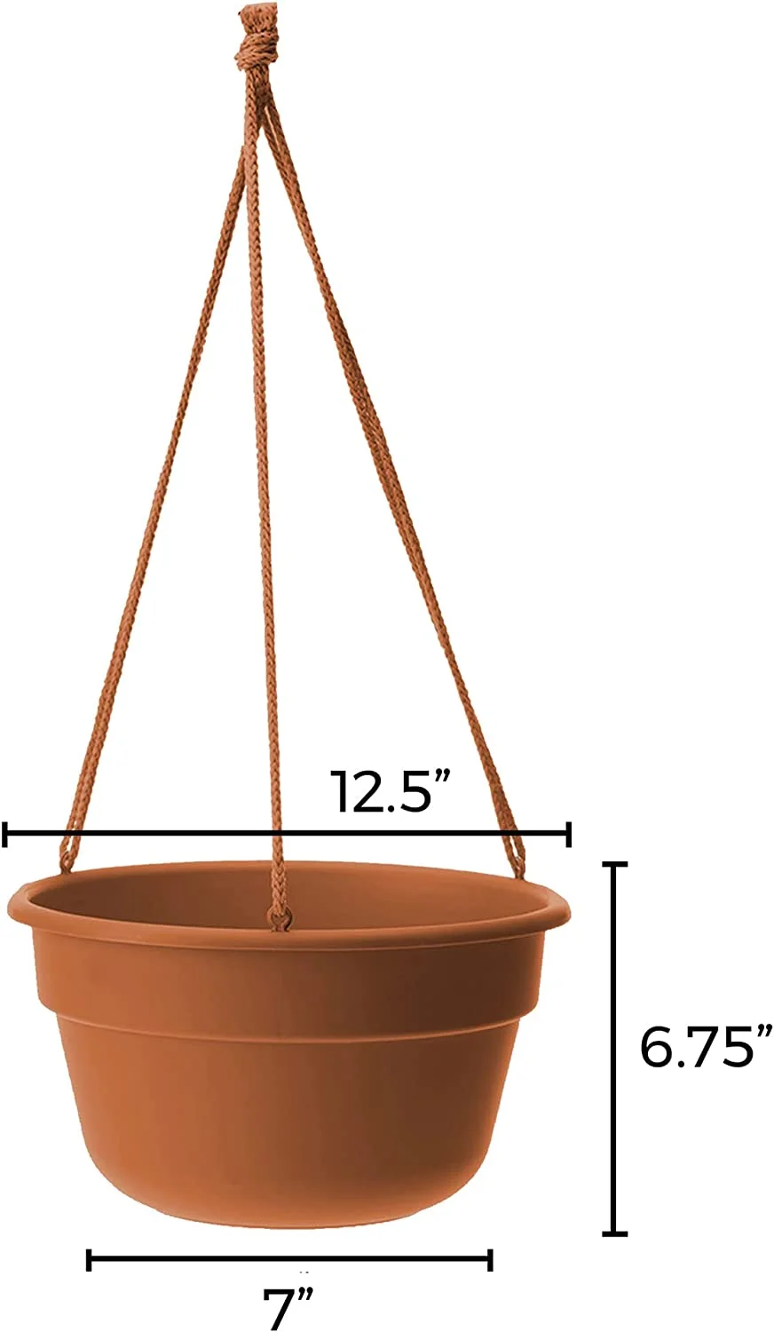 Dura Cotta Self Watering Hanging Basket Planter 12