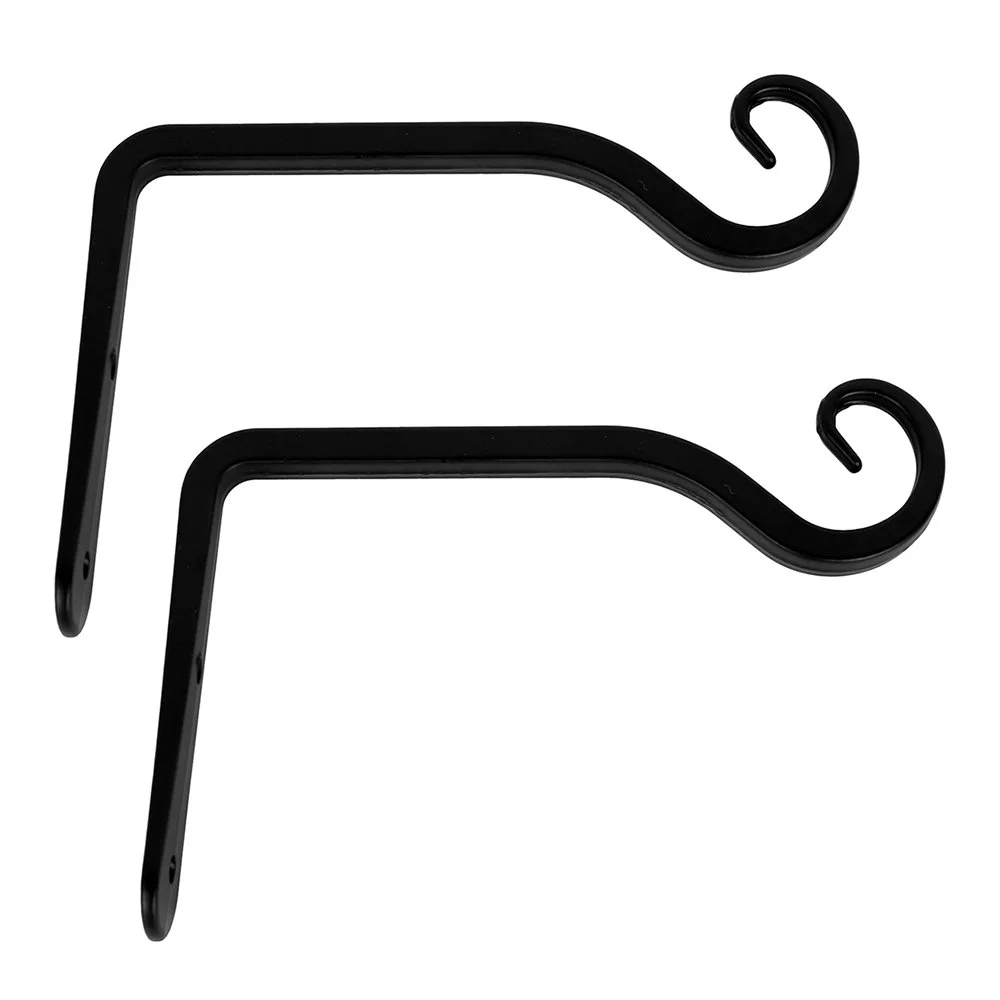2 Pack Iron Wall Plant Hook  Metal Wrought Bracket Plant Hooks Hanger for Garden Bird Feeders Planters Lanterns  Chimes
